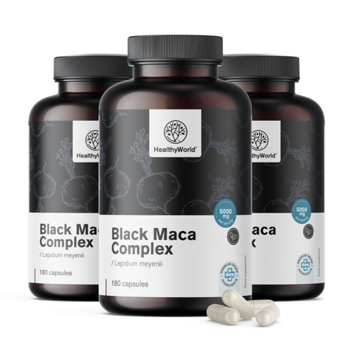 3x Черна мака комплекс 5000 мг, общо 540 капсули