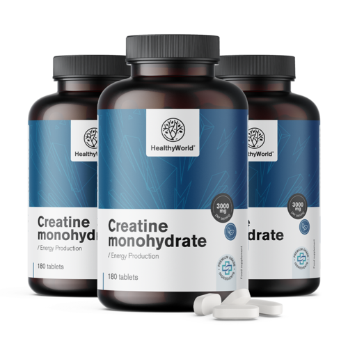 3x Креатин монохидрат 3000 мг, общо 540 таблетки
