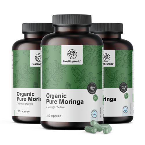 3x БИО Моринга 1650 мг, общо 540 капсули