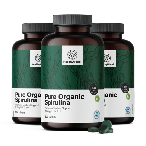 3x БИО Спирулина 500 мг, общо 1800 таблетки