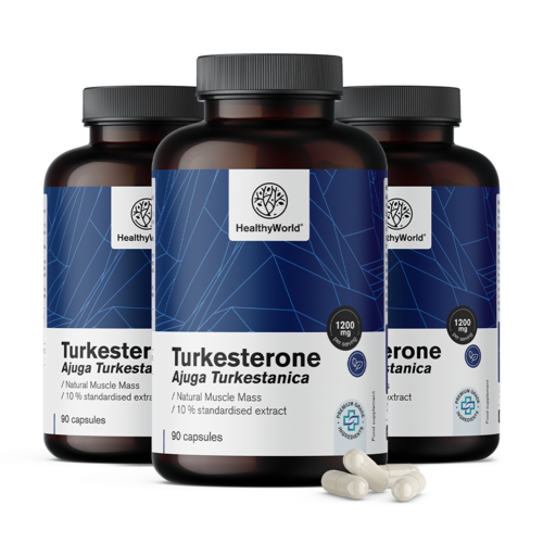 3x Туркестерон 1200 мг, общо 270 капсули