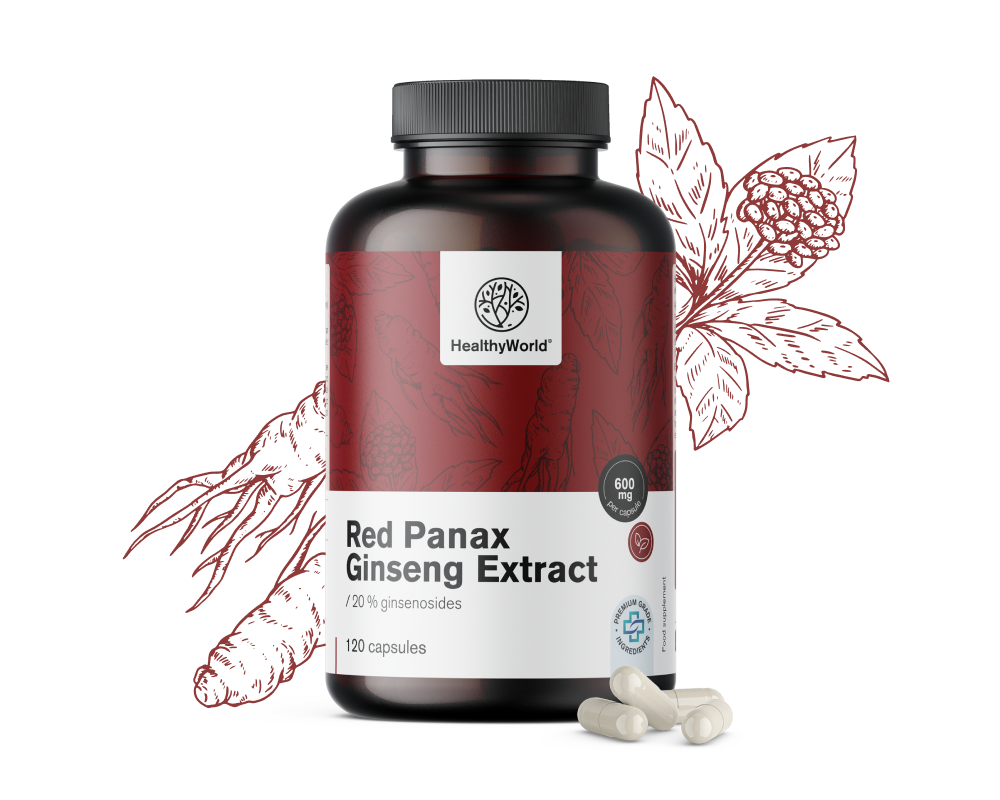 Red Panax Ginseng - екстракт от червен женшен 600&nbsp;мг