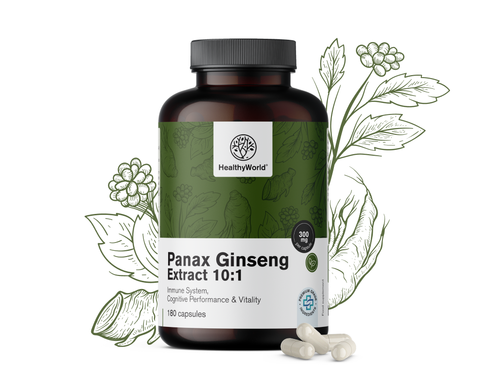 Panax Ginseng 300 мг - екстракт от женшен 10:1